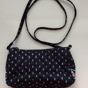 Vera Bradley Small Adjustable  Crossbody Purse in Retired Alpine Black P…